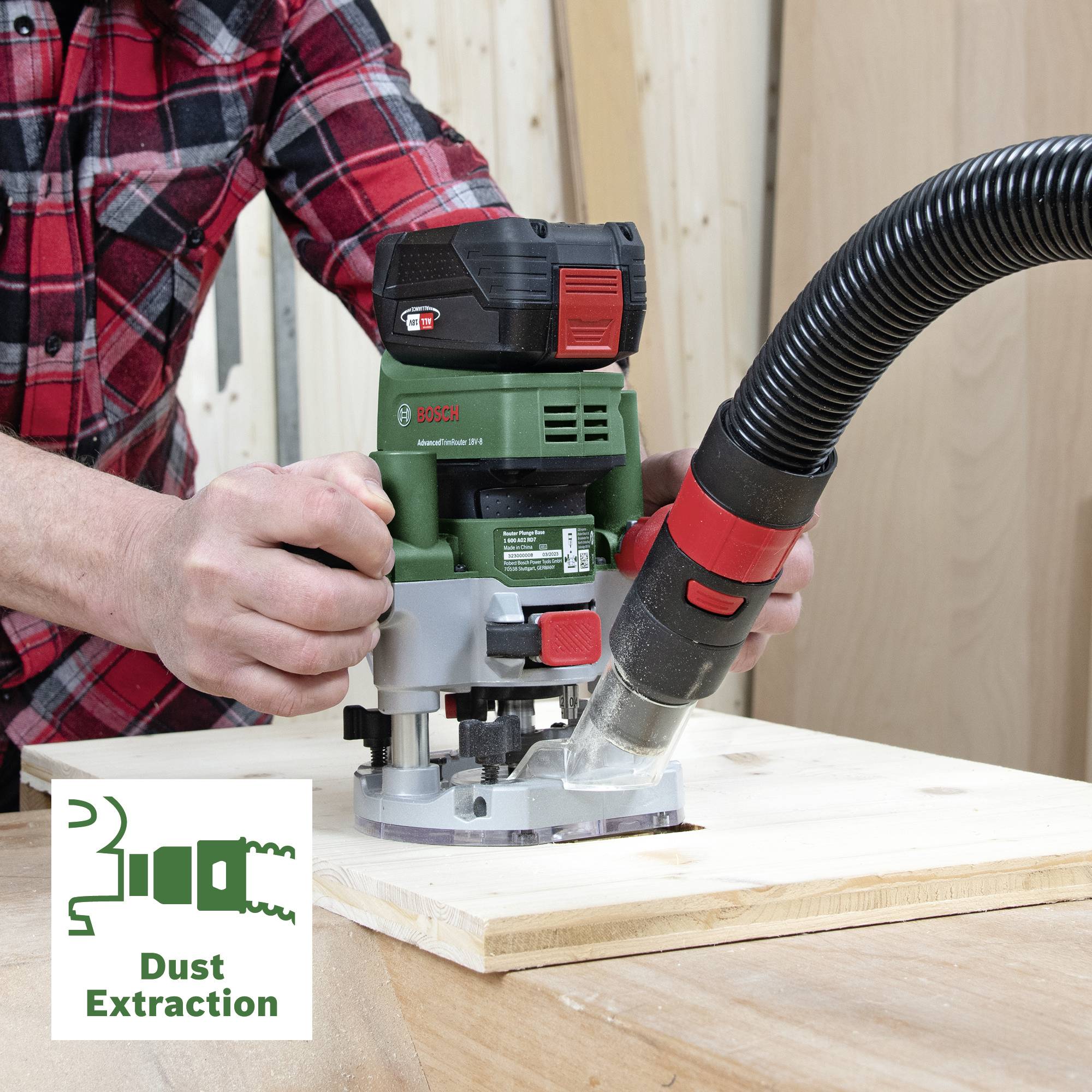 Bosch Home and Garden Oberfräsen-Taucheinheit 1600A02RD7 AdvancedTrimRouter Plunge Base