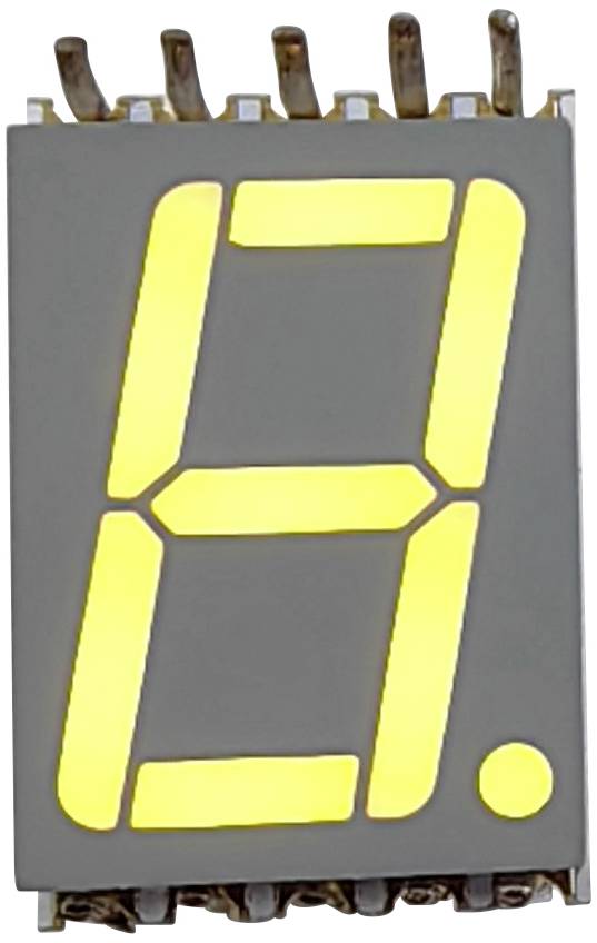 TRU COMPONENTS SMD-LED Gelb 16 mcd Einzelziffer-Display