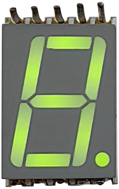 TRU COMPONENTS SMD-LED Gelbgrün 6 mcd Einzelziffer-Display