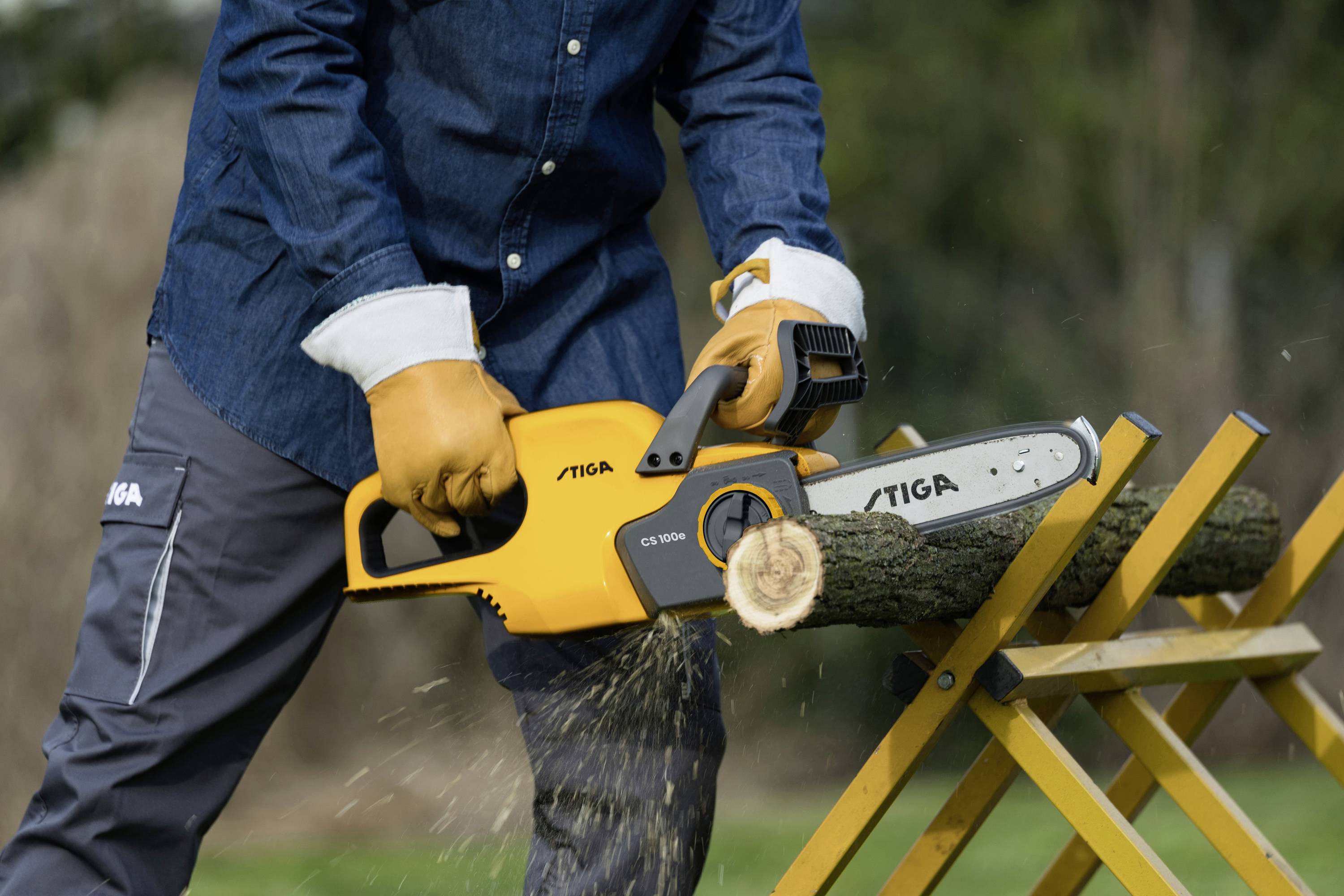 STIGA CS 100e Akku Kettensäge inkl. Akku, inkl. Ladegerät Schwertlänge 250mm