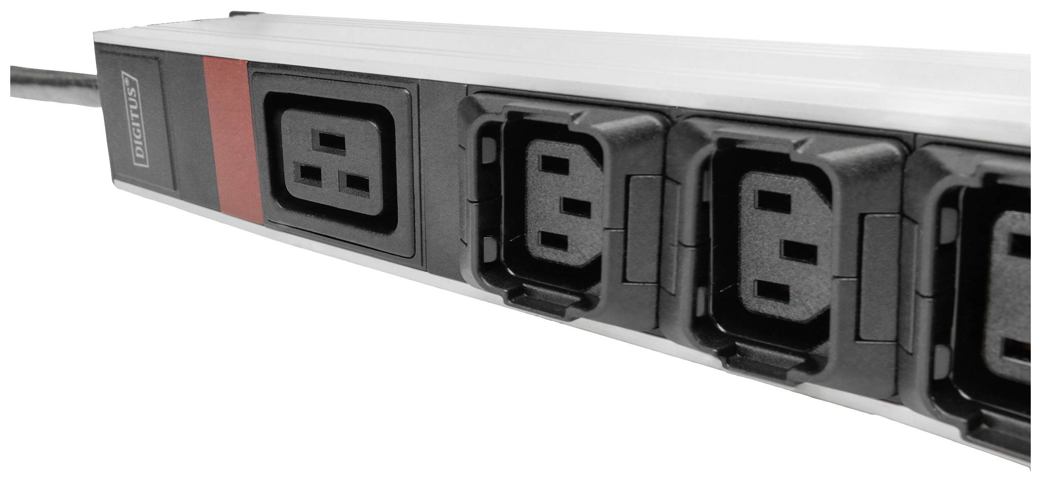 Digitus DN-95452 19 Zoll Netzwerkschrank-Steckdosenleiste 1 HE Kaltgeräte-Steckdose C13 10A, Kaltgeräte-Steckdose C19 16A