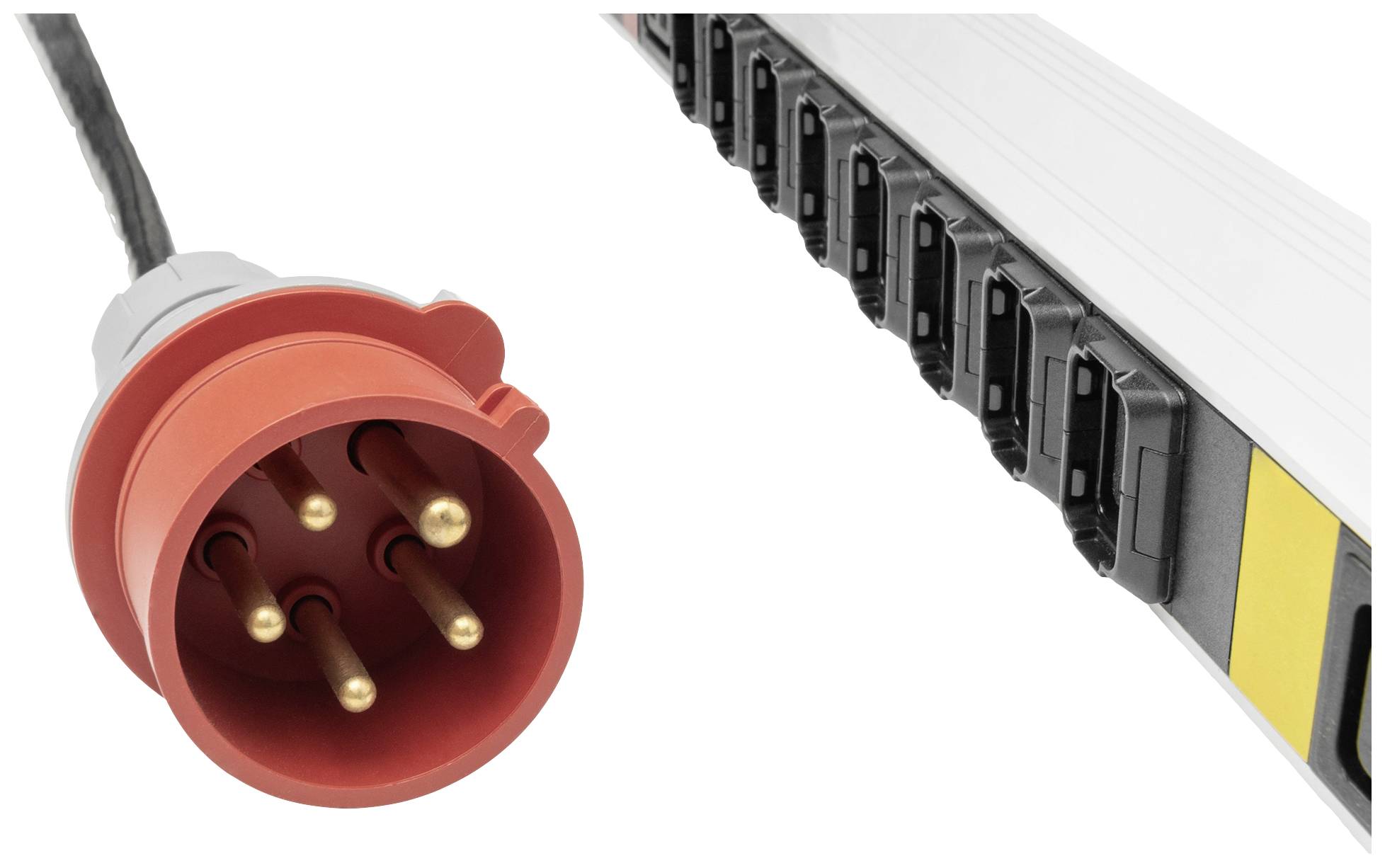 Digitus DN-95452 19 Zoll Netzwerkschrank-Steckdosenleiste 1 HE Kaltgeräte-Steckdose C13 10A, Kaltgeräte-Steckdose C19 16A