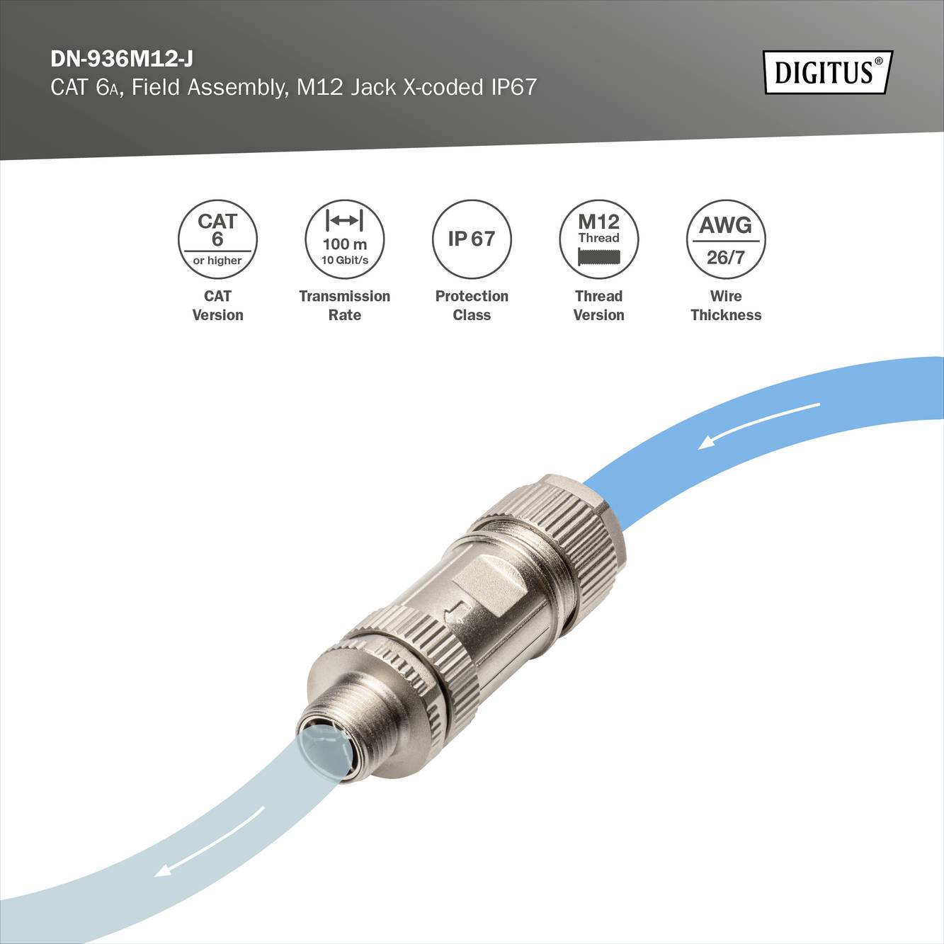 Digitus DN-936M12-J Steckadapter 1St.