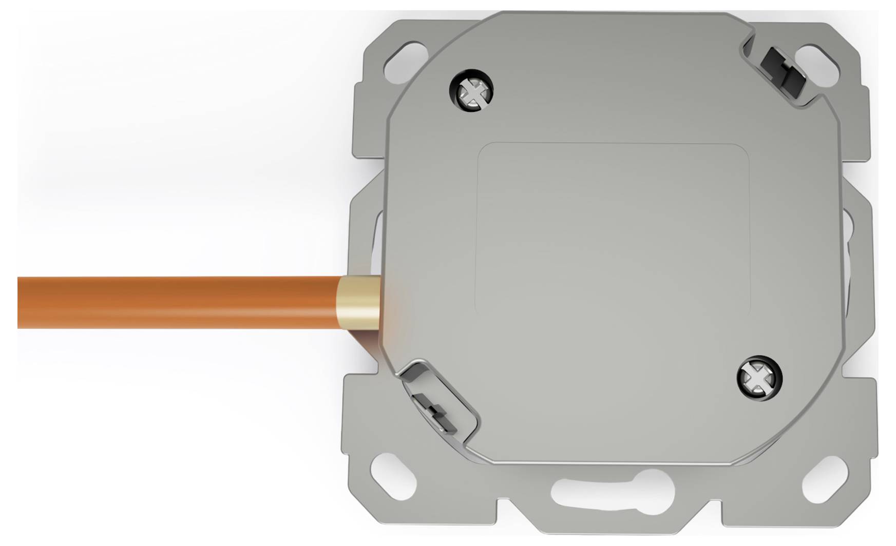 Digitus DN-9010/8-1 Netzwerkdose Unterputz Einsatz mit Zentralplatte und Rahmen CAT 6a Weiß