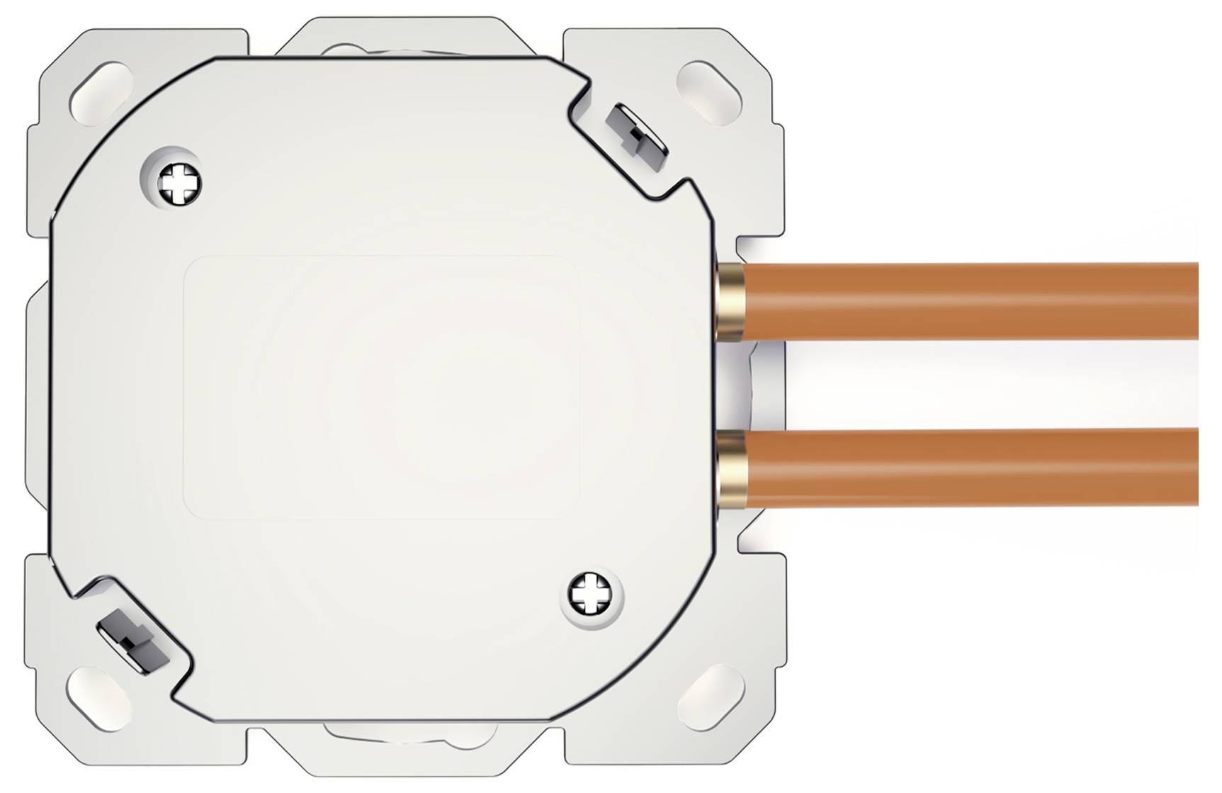 Digitus DN-9010/8-2 Netzwerkdose Unterputz Einsatz mit Zentralplatte und Rahmen CAT 6a Weiß