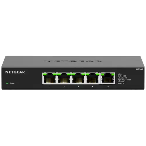 NETGEAR MS305 Netzwerk Switch RJ45 5 Port 2.5 GBit/s NETGEAR MS305 Netzwerk Switch RJ45 5 Port 2.5 GBit/s