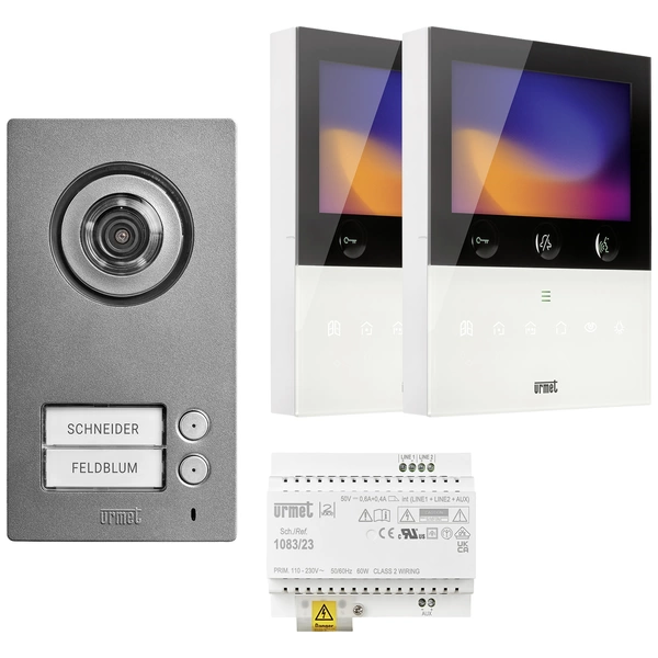 Urmet SET 1784/726 - 2Voice Comfort Plus Video-Türsprechanlage Komplett-Set Urmet SET 1784/726 - 2Voice Comfort Plus Video-Türsprechanlage Komplett-Set