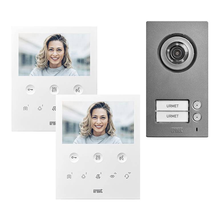 Urmet SET 1784/782 - 2Voice Comfort Video-Türsprechanlage Kabelgebunden Komplett-Set
