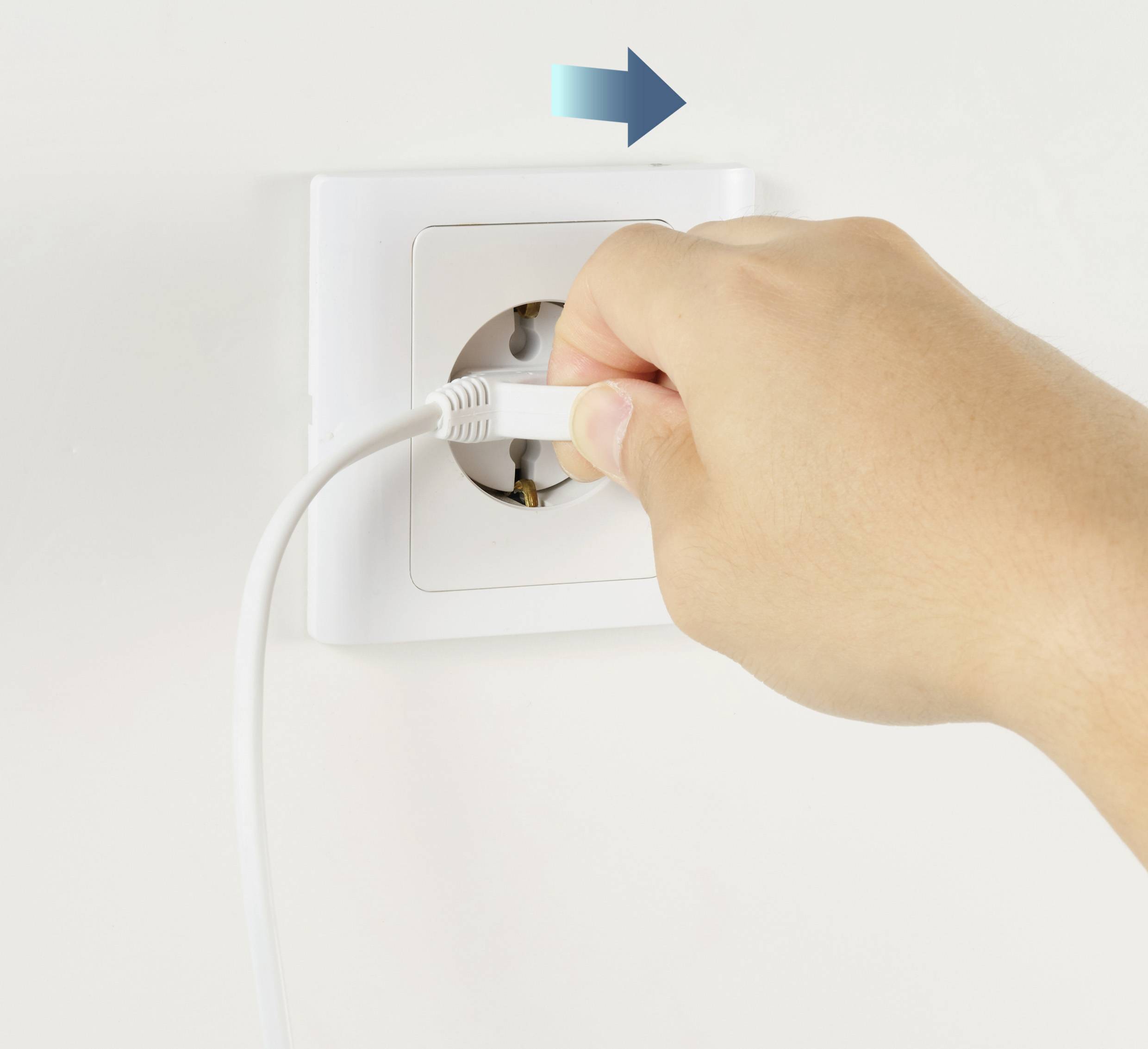 Sygonix SY-5806878 Steckdosenleiste 4fach Weiß Eurostecker 1St.