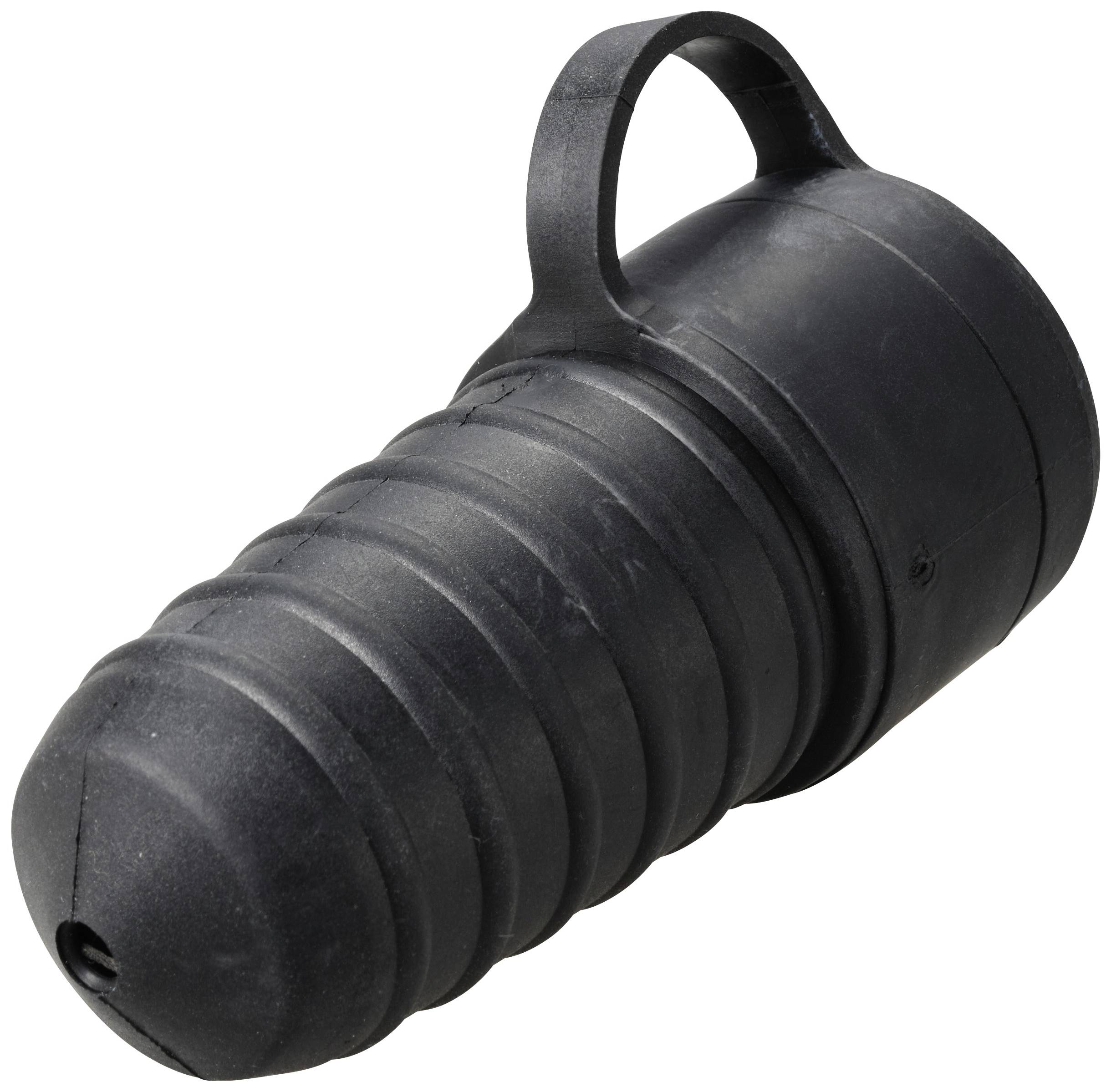 Sygonix SY-5806882 Schutzkontaktkupplung Gummi 250 V/AC Schwarz IP44