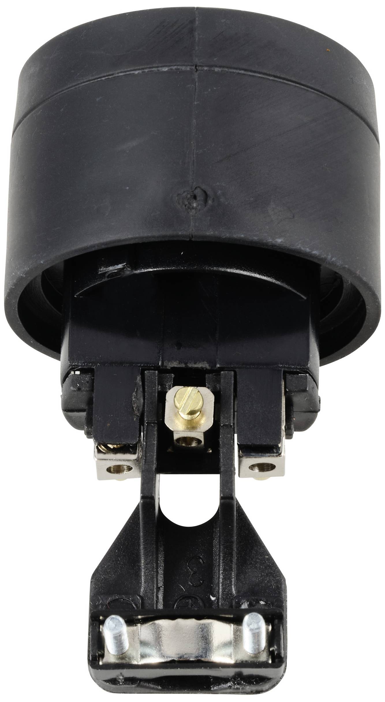 Sygonix SY-5806882 Schutzkontaktkupplung Gummi 250 V/AC Schwarz IP44