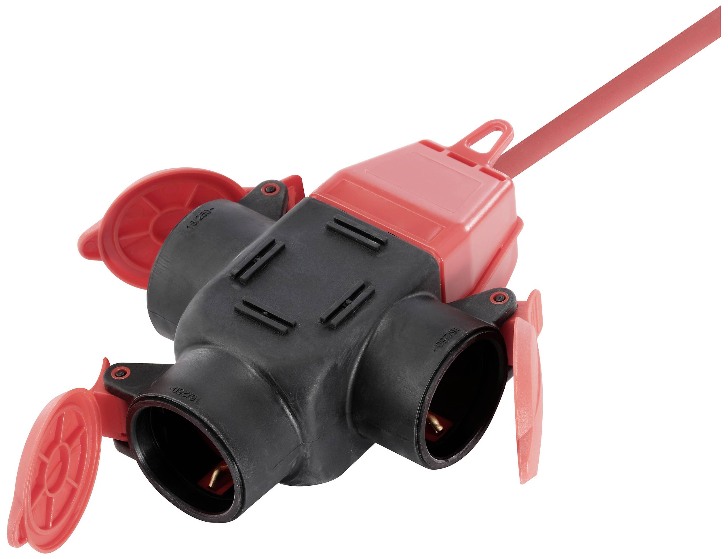 Sygonix SY-5806890 Strom Verlängerungskabel 16A Rot 10.00m H07RN-F 3G 1,5mm² witterungsbeständig