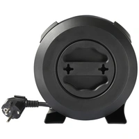 Sygonix SY-5806896 Kabeltrommel 5m Schwarz Schutzkontakt-Stecker Sygonix SY-5806896 Kabeltrommel 5m Schwarz Schutzkontakt-Stecker