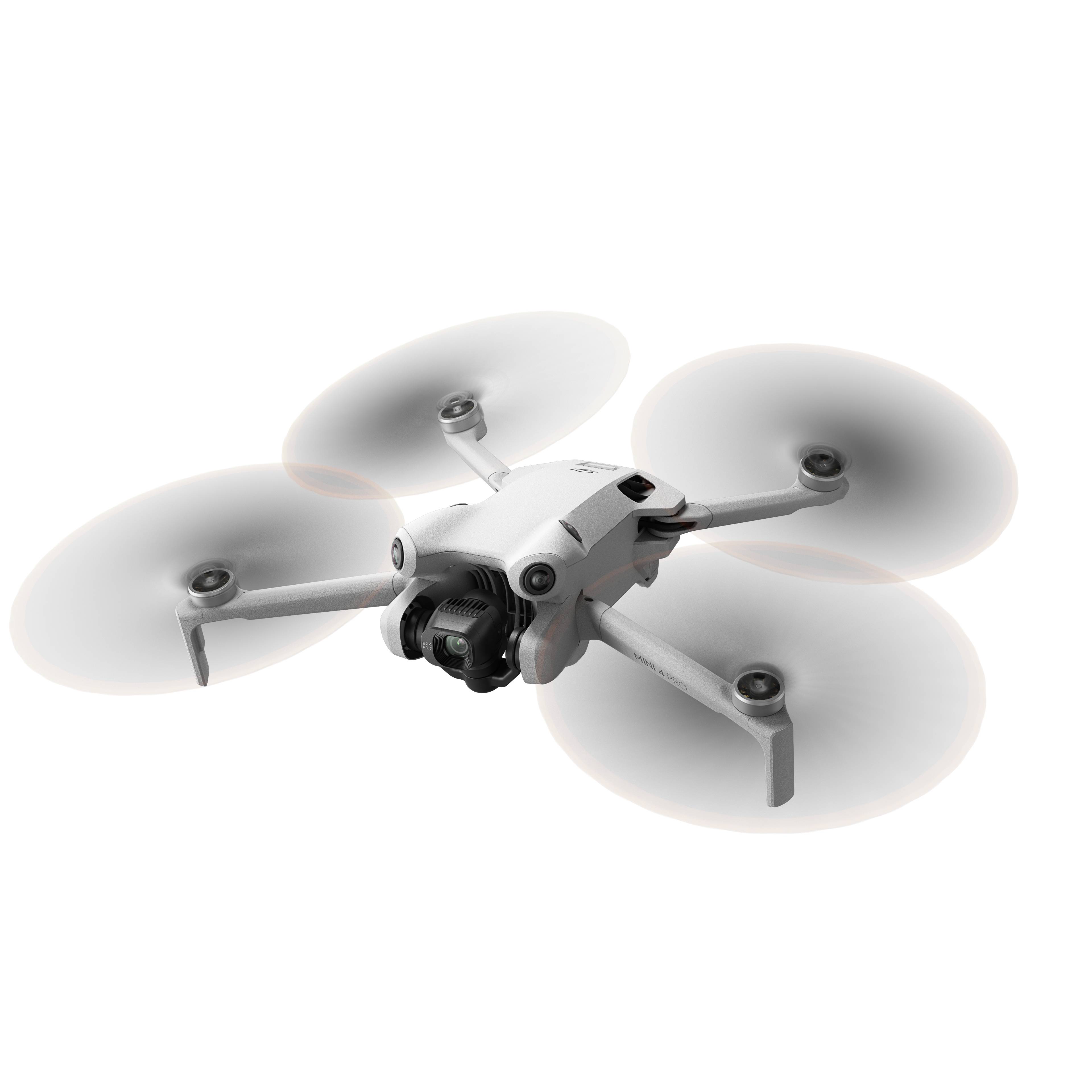 DJI Mini 4 Pro Fly More Combo inkl. Smart Controller Quadrocopter RtF Kameraflug Hellgrau (matt)