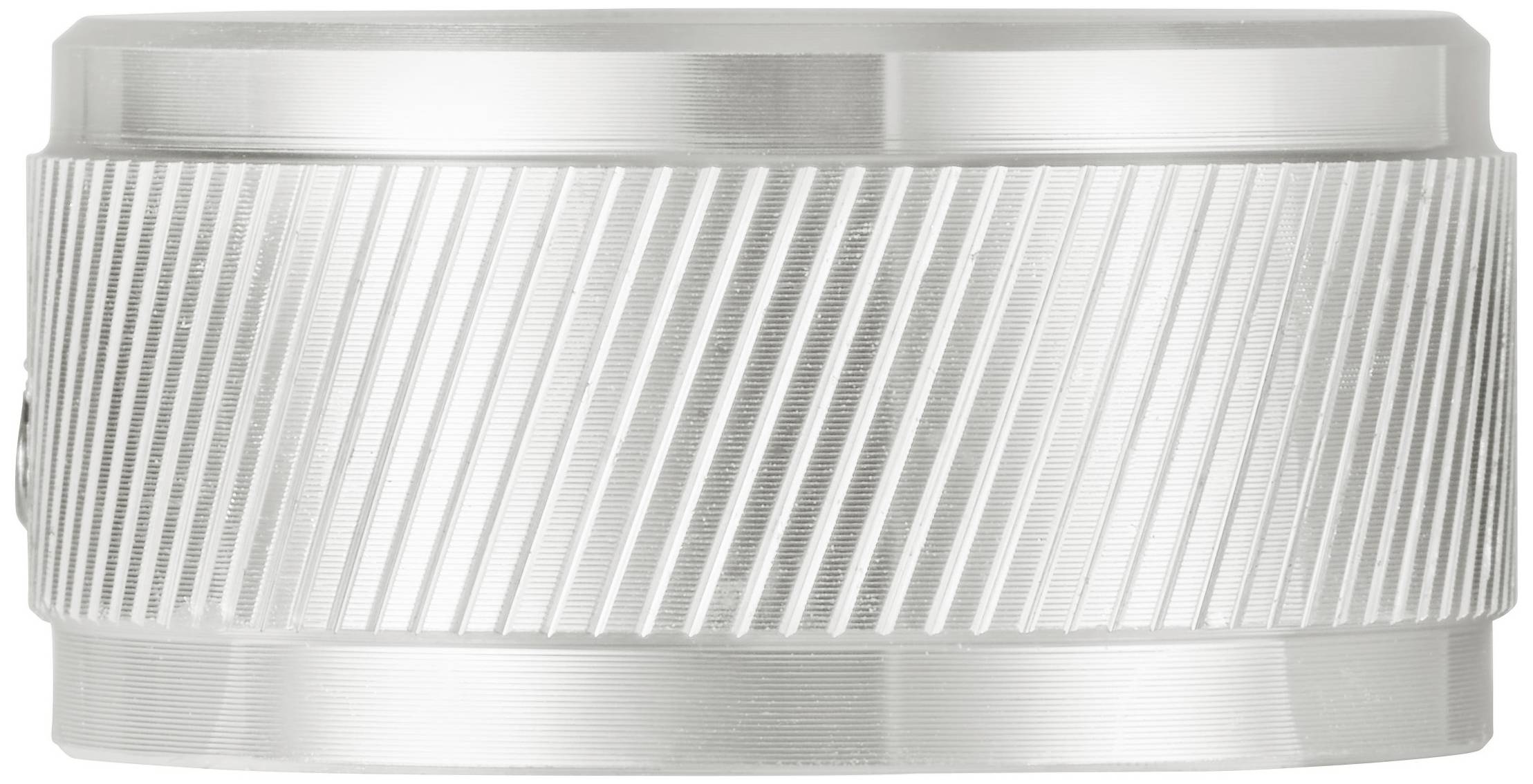 TRU COMPONENTS TC-11613824 Drehknopf mit Knopfmarkierung Silber (Ø x H) 34mm x 17mm Aluminium 1St.