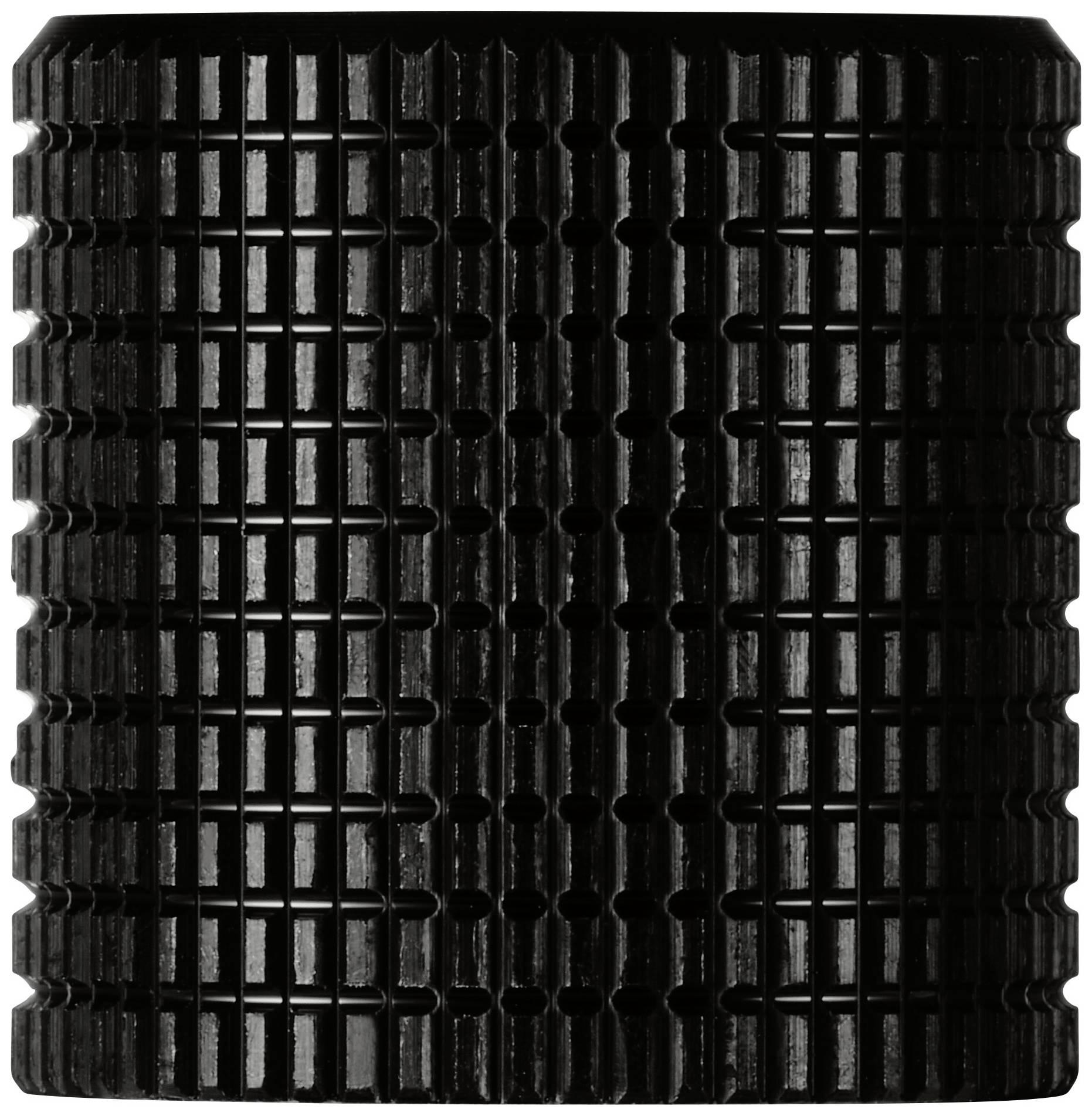 TRU COMPONENTS TC-11613844 Drehknopf mit Knopfmarkierung Schwarz (Ø x H) 17mm x 17mm Aluminium 1St.