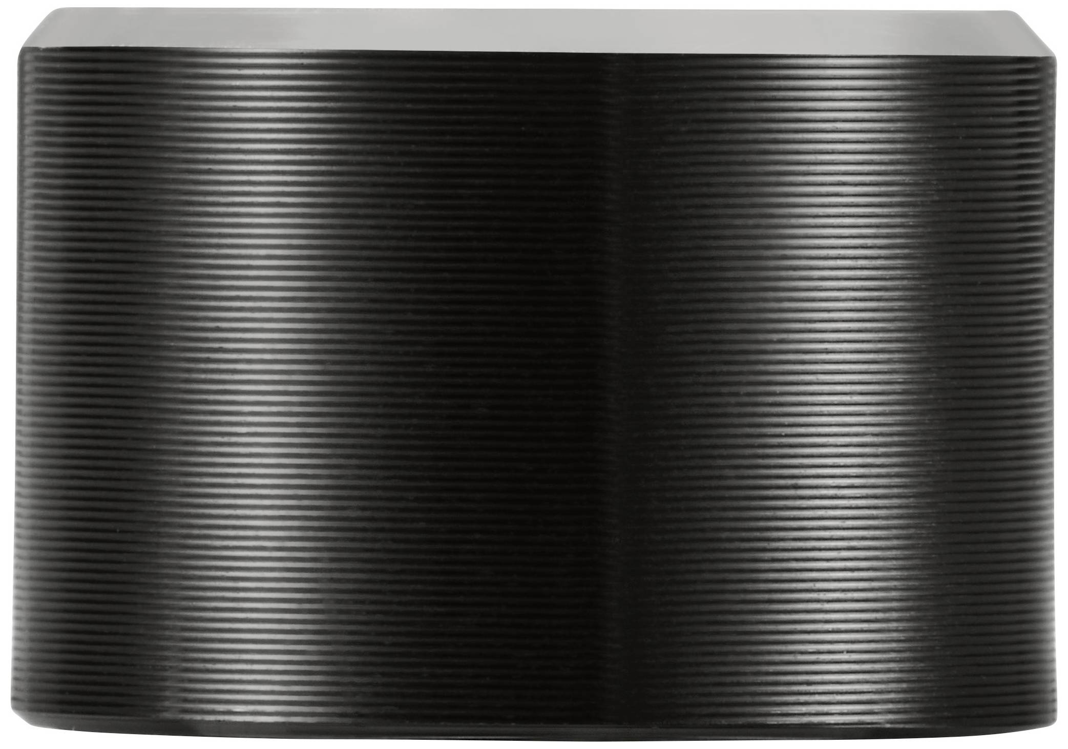 TRU COMPONENTS TC-11613856 Drehknopf mit Knopfmarkierung Schwarz (Ø x H) 15mm x 10mm Aluminium, Plastik