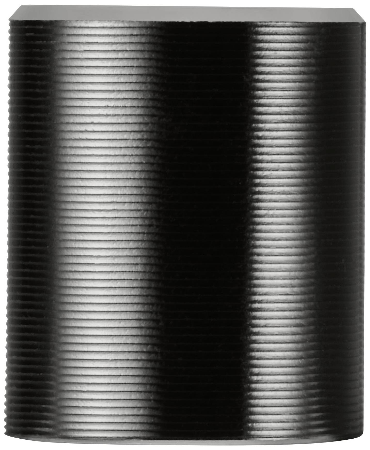 TRU COMPONENTS TC-11613892 Drehknopf mit Knopfmarkierung Schwarz (Ø x H) 10mm x 12mm Aluminium, Plastik