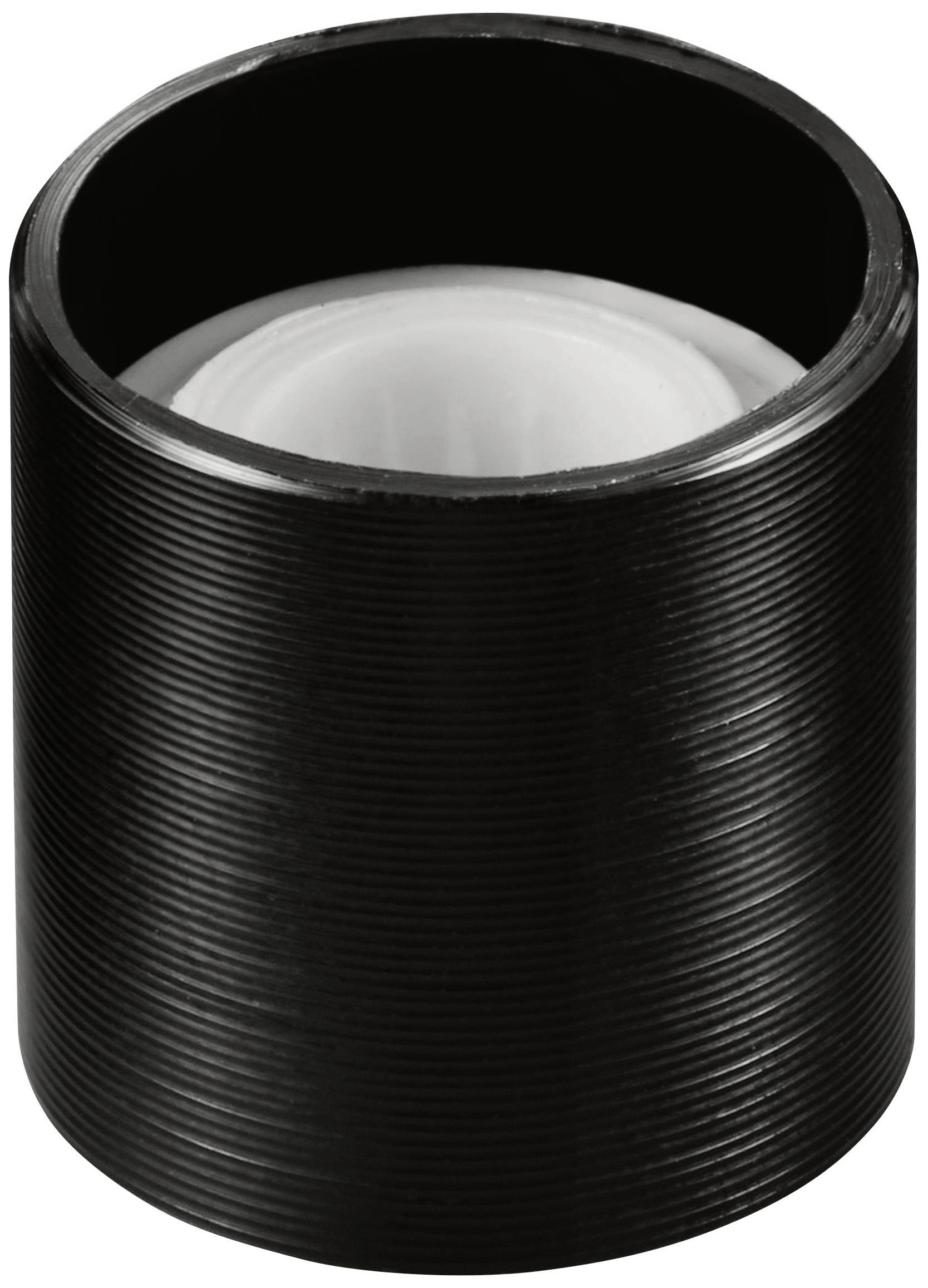 TRU COMPONENTS TC-11613916 Drehknopf mit Knopfmarkierung Schwarz (Ø x H) 13mm x 13mm Aluminium, Plastik