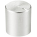 TRU COMPONENTS TC-11613920 Drehknopf mit Knopfmarkierung Silber (Ø x H) 10 mm x 11 mm Aluminium, Pl
