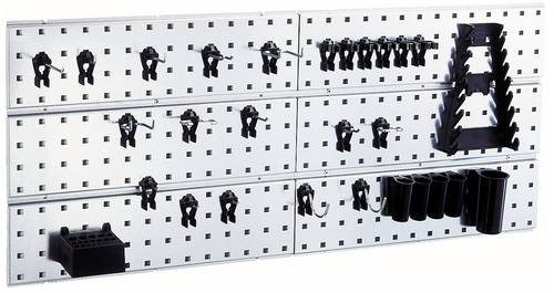 Raaco 109642 Werkzeughaken Lochpaneel x 2 + 28 Clips (B x H x T) 1040 x 440 x 11 mm 1 St.