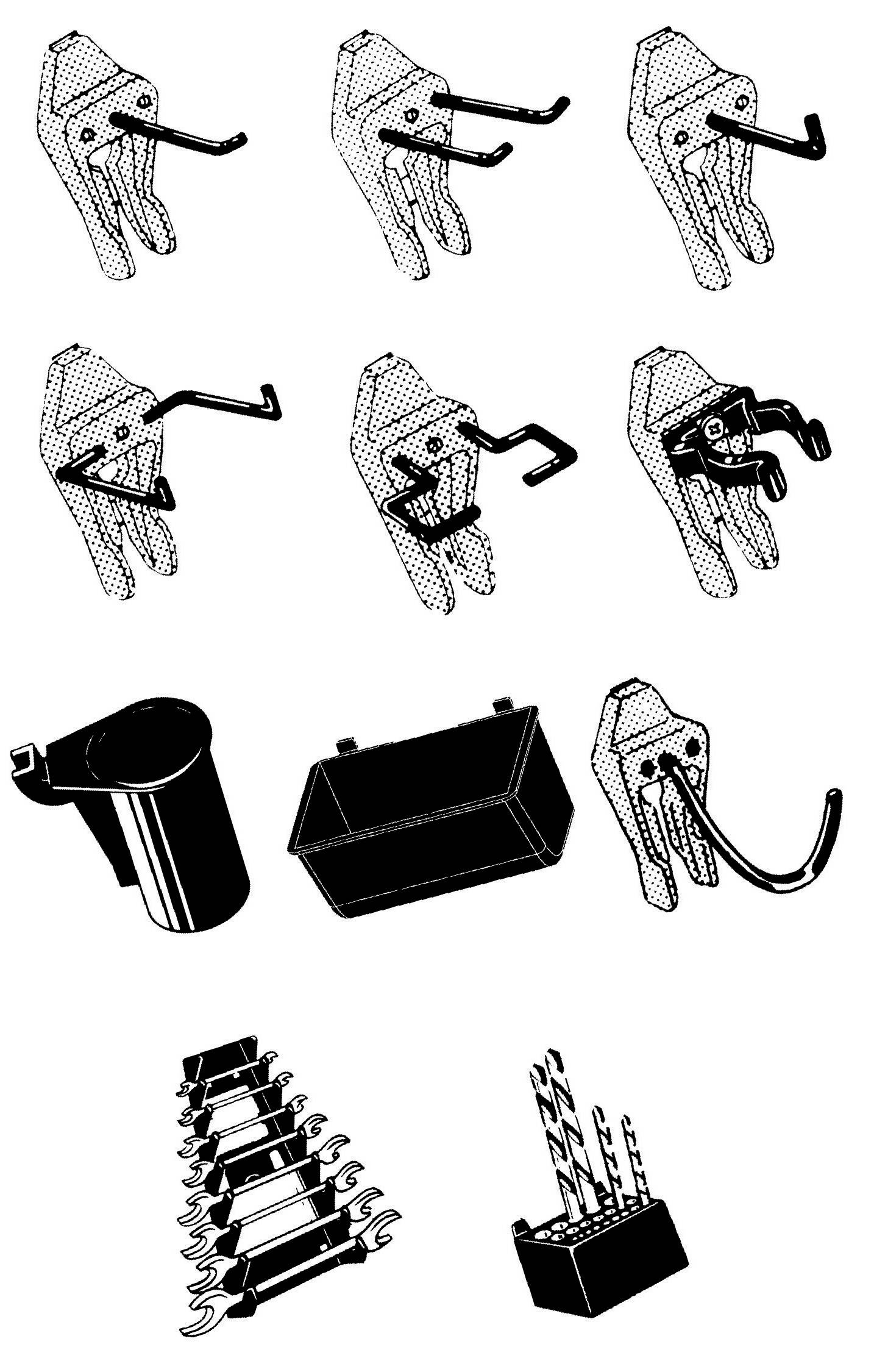 raaco 110549 Werkzeughaken Clip Mix 84 1 St.
