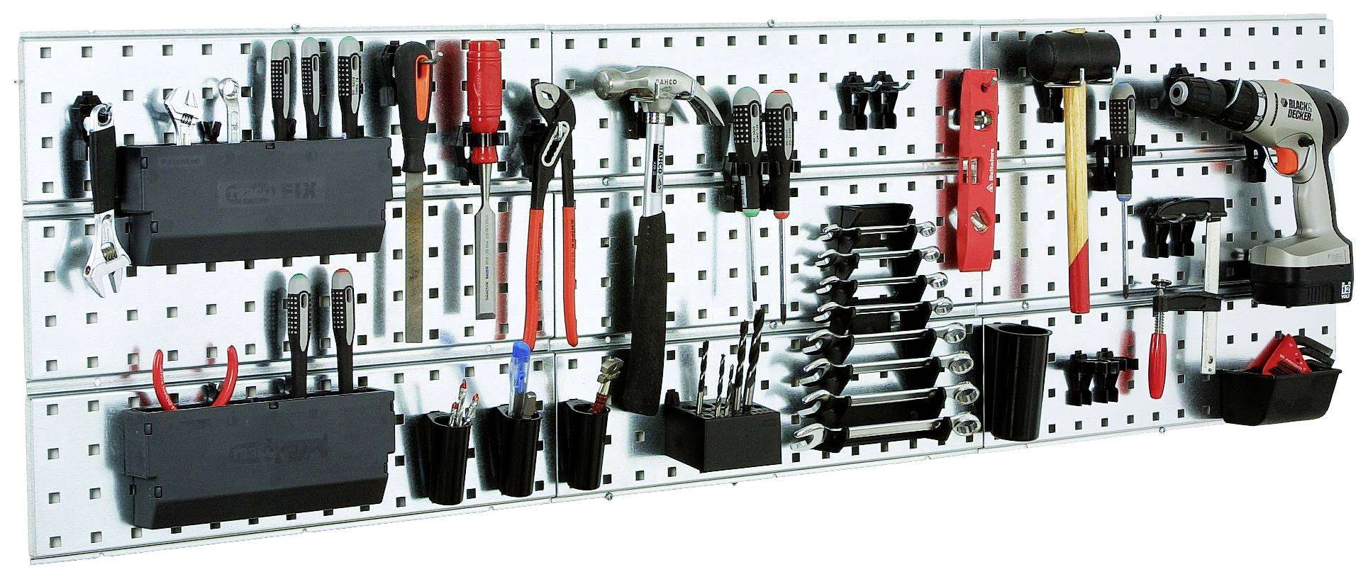 Raaco 136822 Werkzeughalter raacoFix groß, 2 Stk je Set (L x B x H) 242 x 38 x 140mm 1St.