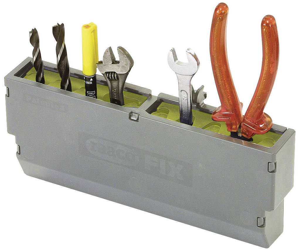 raaco 136839 Werkzeughalter raacoFix klein, 2 Stk je Set (L x B x H) 242 x 38 x 100 mm 1 St.