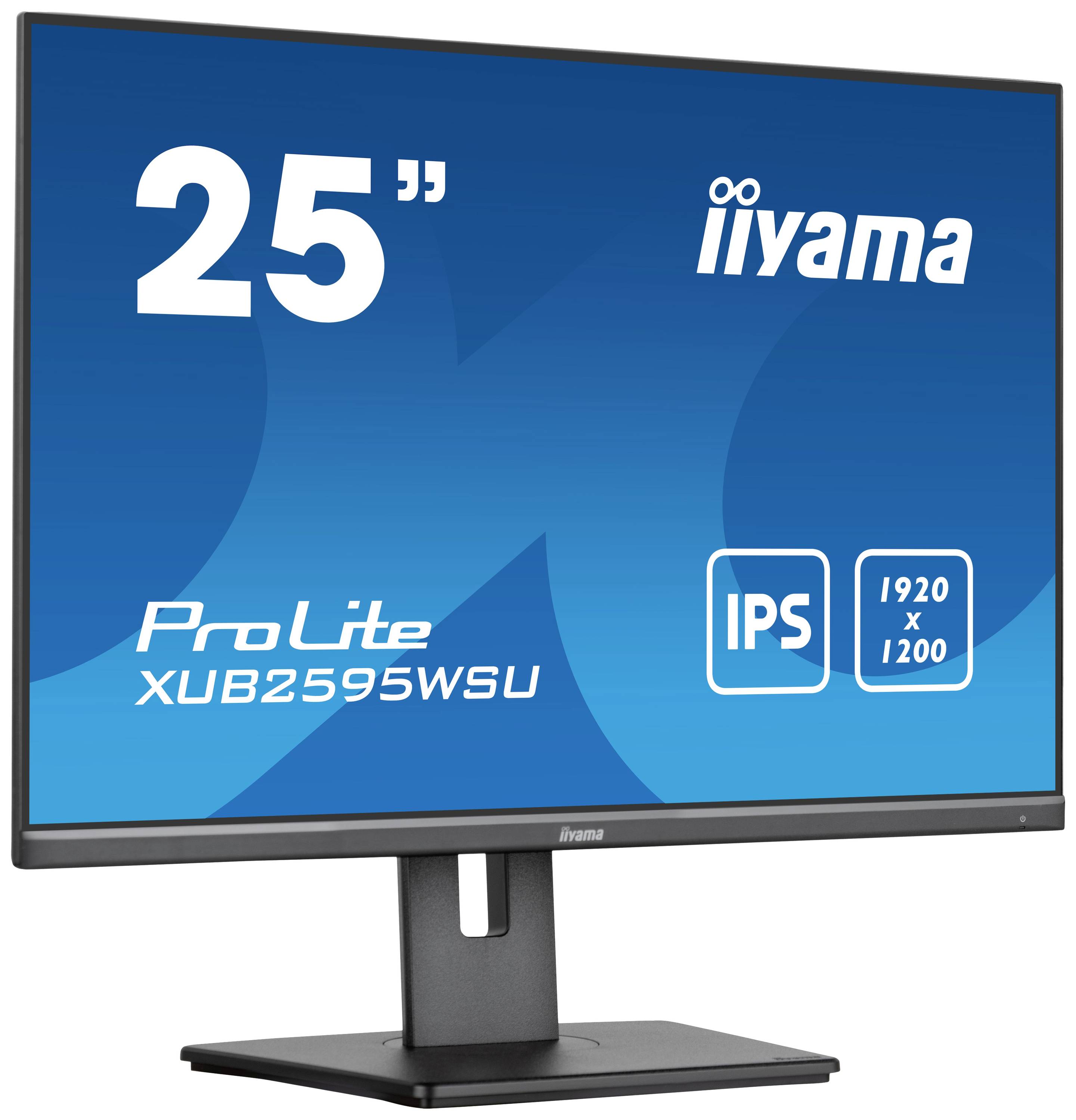 Iiyama Prolite XUB2595WSU-B5 LED-Monitor EEK F (A - G) 63.5cm (25 Zoll) 1920 x 1200 Pixel 16:10 4 ms HDMI®, DisplayPort