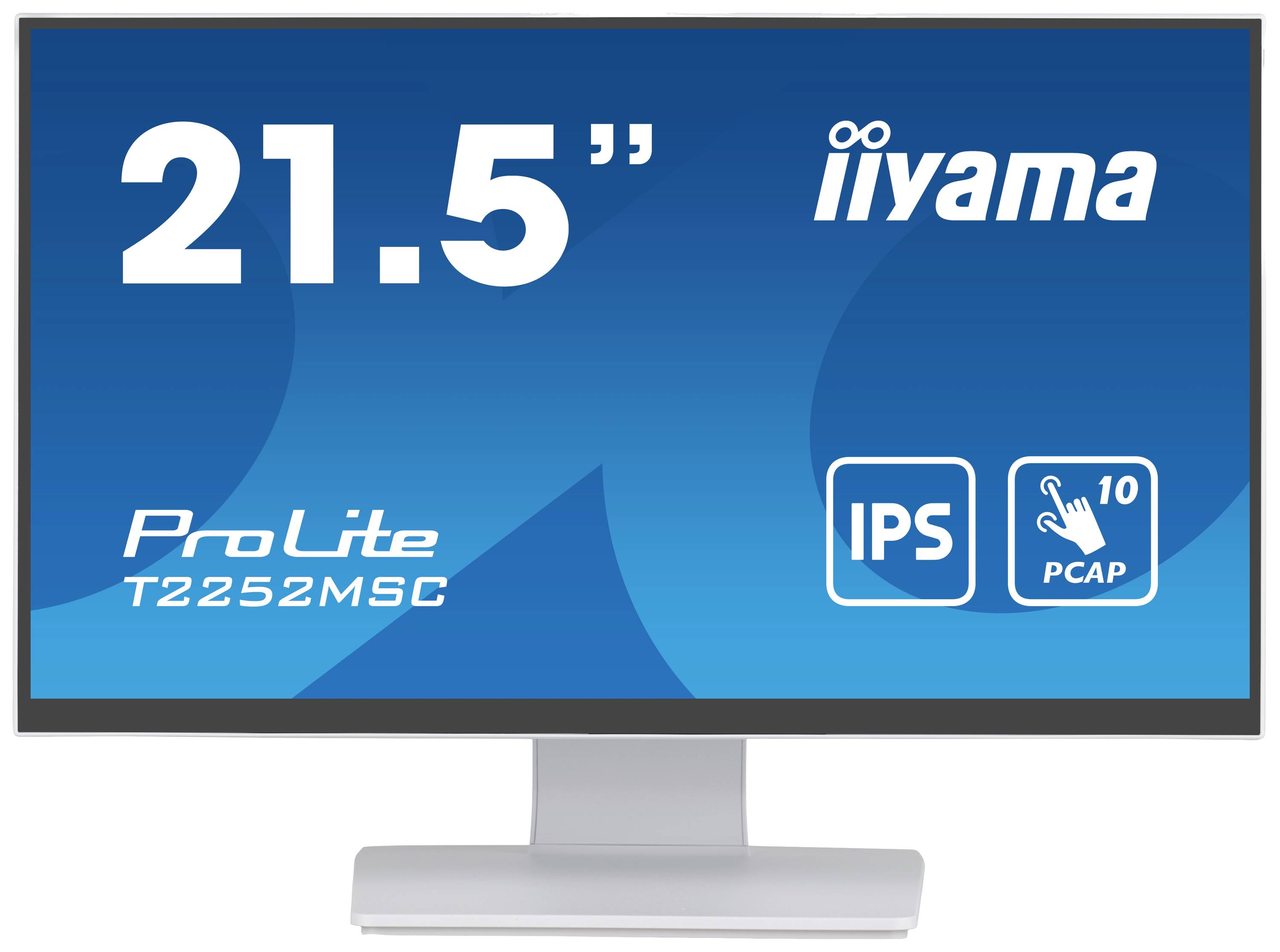 Iiyama 21,5" WHITE Bonded PCAP Touchscreen-Monitor EEK: C (A - G) 54.6 cm (21.5 Zoll) 1920 x 1080 Pixel 16:9 5 ms HDMI®, DisplayPort, USB-A (USB 3.2