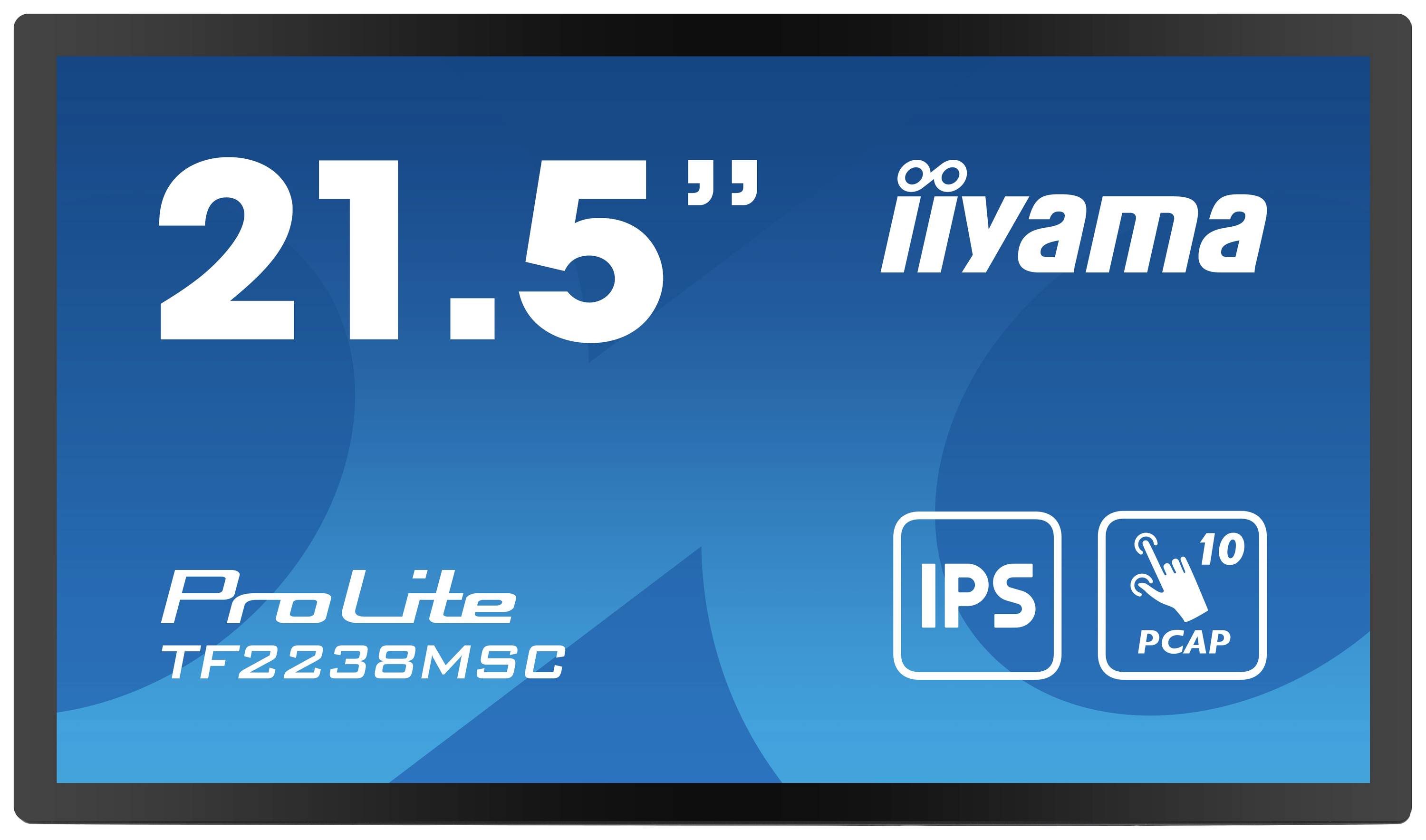 Touchscreen-Monitor iiyama ProLite TF2238MSC, 21,5 Zoll, IPS, 10-Punkt-Multi-Touch, PCAP-Technologie