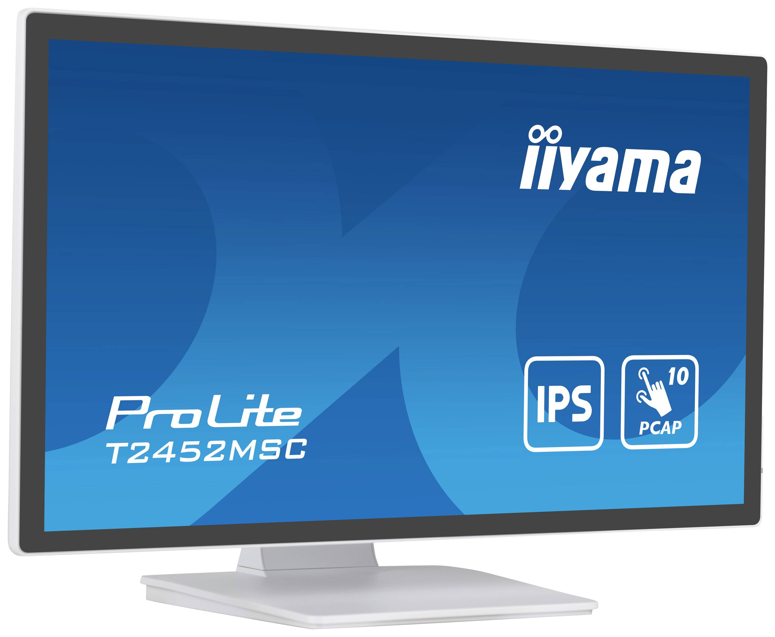 Iiyama 24" WHITE Bonded PCAP Touchscreen-Monitor EEK: E (A - G) 60.5 cm (23.8 Zoll) 1920 x 1080 Pixel 16:9 14 ms HDMI®, DisplayPort, USB-A (USB 3.1