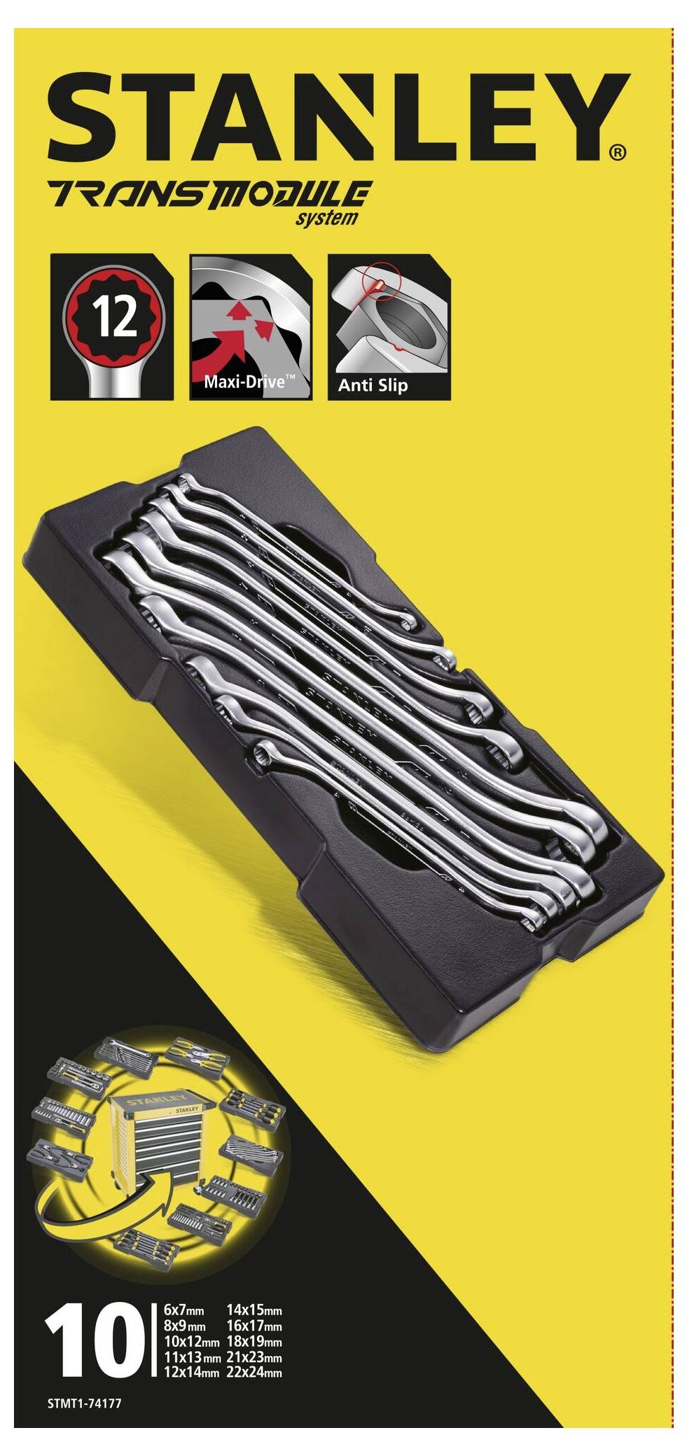 STANLEY STMT1-74177 Doppel-Maulschlüssel 10teilig
