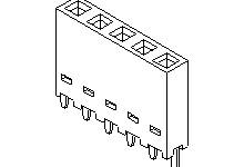 Molex Einbau-Buchsenleiste (Standard) 901471212 Tube