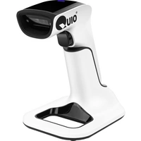 QUIO QU-ER-332 Barcode-Scanner 1D, 2D LED Weiß/Schwarz Hand-Scanner inkl. Standfuß Bluetooth®, USB, Funk 2.4GHz QUIO QU-ER-332 Barcode-Scanner 1D, 2D LED Weiß/Schwarz Hand-Scanner inkl. Standfuß Bluetooth®, USB, Funk 2.4GHz