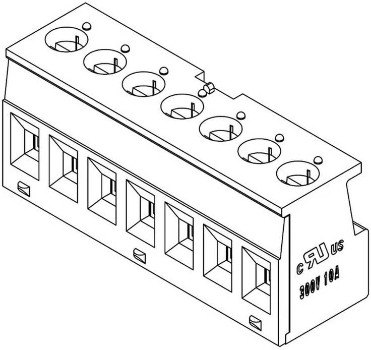Ein Metallfedern-Clip mit reflektierender Oberfläche, wird zum Befestigen von Kabeln oder zum Halten von Gegenständen verwendet, dargestellt auf einem einfachen weißen Hintergrund.