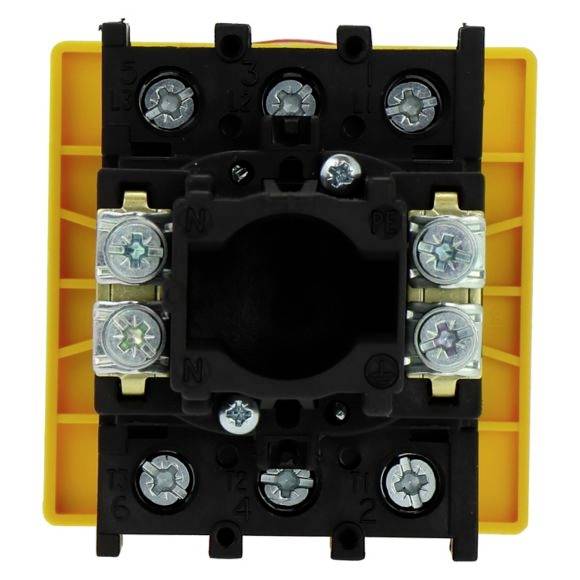 Eaton P1-40/EA/SVB Nockenschalter absperrbar, mit NOT-Aus-Schalter 40A 690V 1 x 90° Gelb, Rot 1St.