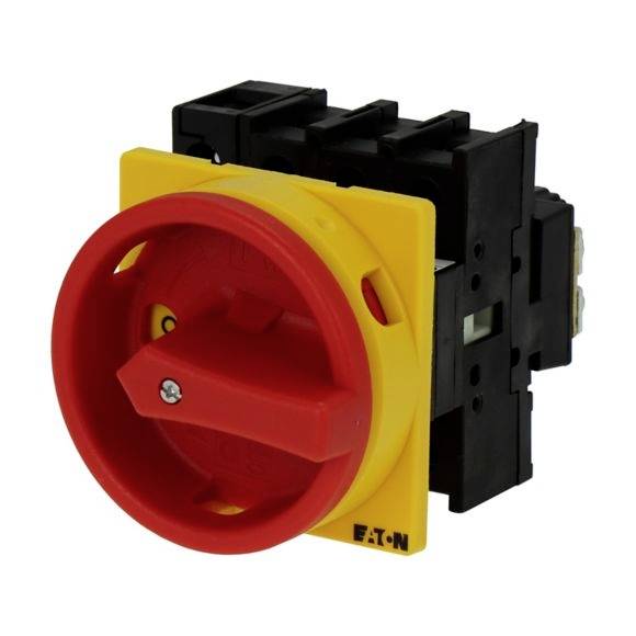 Eaton P1-40/EA/SVB/N Nockenschalter absperrbar, mit NOT-Aus-Schalter 40A 690V 1 x 90° Gelb, Rot 1St.