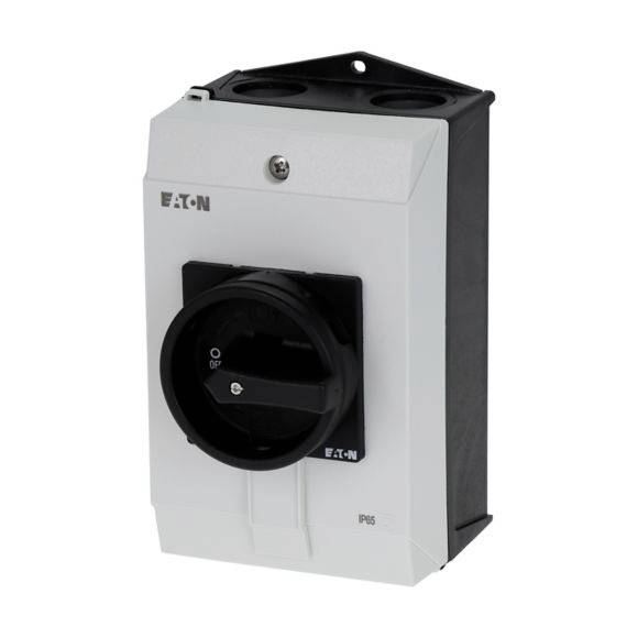 Eaton P1-40/I2/SVB-SW EIN-AUS-Schalter mit NOT-Aus-Schalter, verriegelbar 40A 690V 1 x 90° Grau, Schwarz 1St.