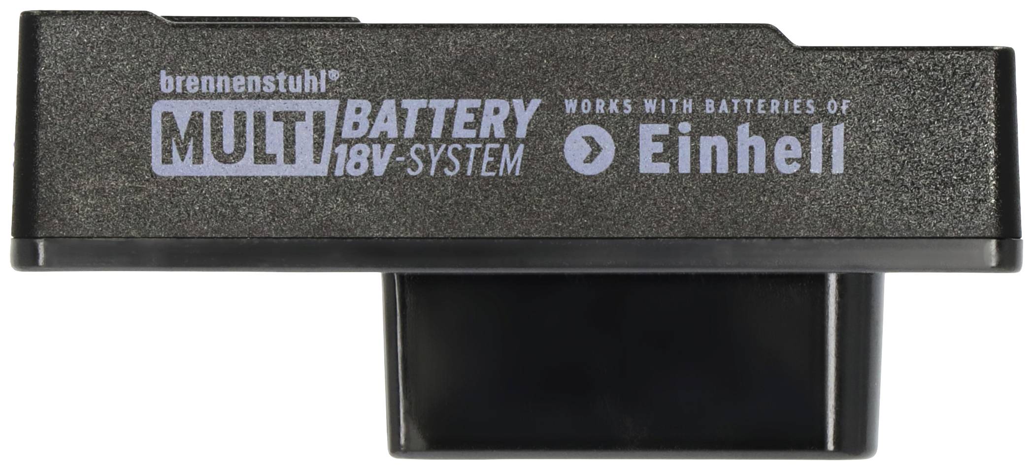 Adapter für 18V-System von Brennenstuhl, kompatibel mit Einhell-Batterien.