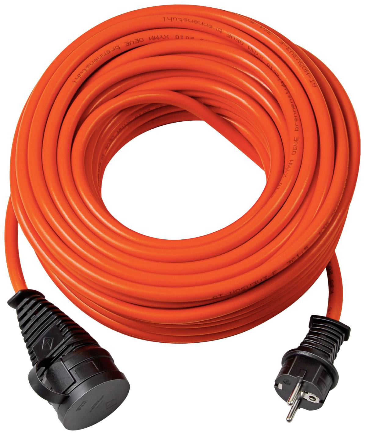 Brennenstuhl 1169970 Strom Verlängerungskabel Orange, Schwarz 40 m AT-N05V3V3-F 3G 1,5 mm² UV-Beständig