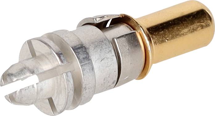 Ein Geschosszieher aus Metall mit einem glänzenden goldenen Griff und einer silbernen Extraktionsklaue, der zum sicheren Entfernen von Geschossen aus Hülsen beim Wiederladen verwendet wird.