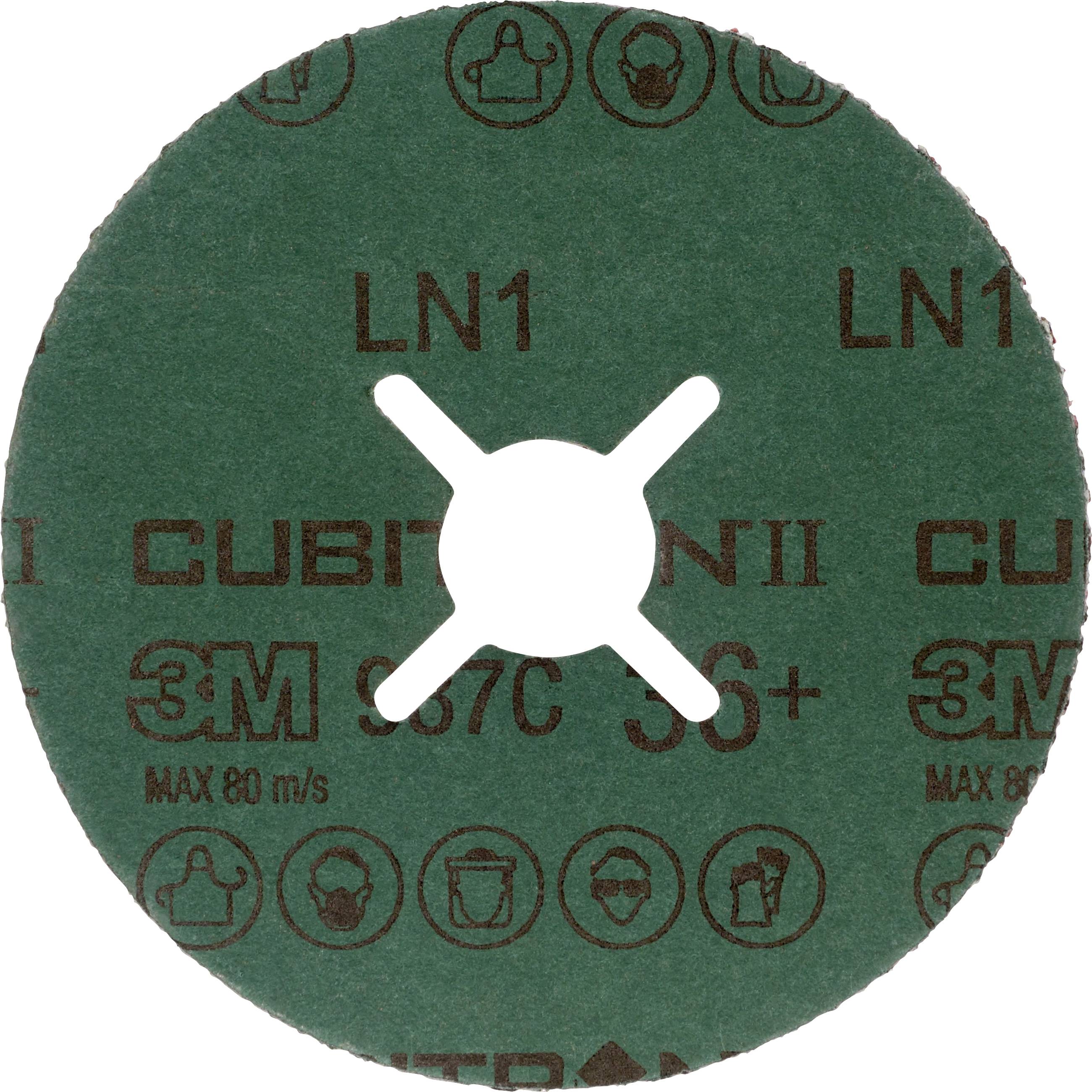 Grüne Cubitron™ II 3M Trennscheibe, LN1, max. 80 m/s.