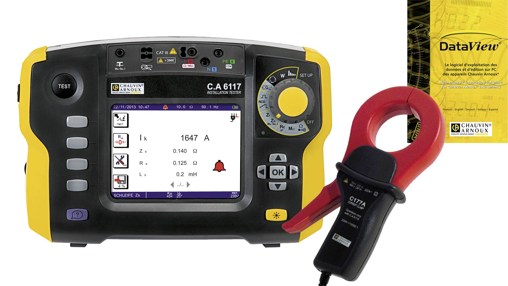 Chauvin Arnoux Installationstester-Set VDE-Norm 0100, 0100-600, 0105, 0105-100