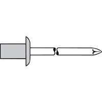 Gesipa 1433423 Dicht-Blindniete Stahl Aluminium 500St. Gesipa 1433423 Dicht-Blindniete Stahl Aluminium 500St.