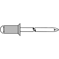 Gesipa 1433516 Blindniete Stahl Aluminium 500St. Gesipa 1433516 Blindniete Stahl Aluminium 500St.