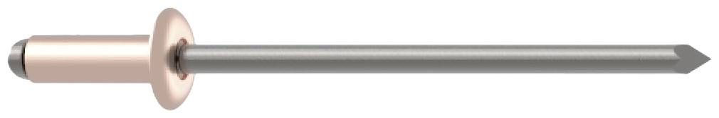 Gesipa 1433658 Blindniete Stahl Kupfer 500 St.