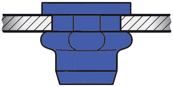 Gesipa 1433716 Blindnietmutter M8 100St.