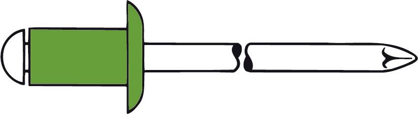 Gesipa 1433781 Blindniete Edelstahl Edelstahl 500St.