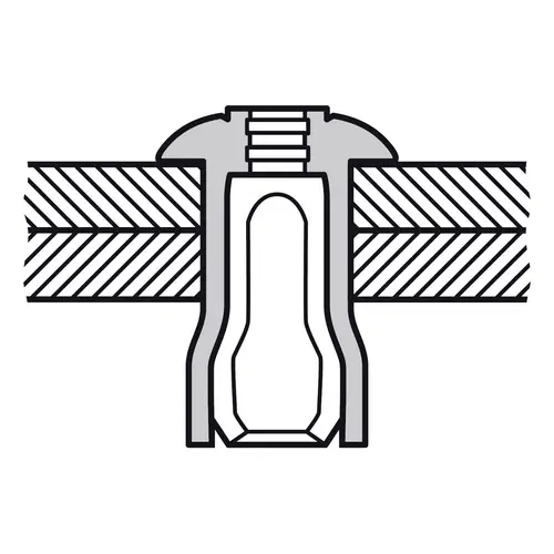 Gesipa 1433810 Blindniete Aluminium Aluminium 200St. Gesipa 1433810 Blindniete Aluminium Aluminium 200St.